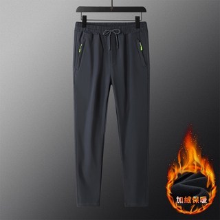 男款刷絨長褲 保暖刷毛衝鋒褲 秋冬禦寒防風耐磨工作大碼登山機能加絨長褲