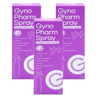 세븐메디컬 지노팜 스프레이 약산성 여성청결제 Y존 클렌저 질세정 의료기기, 3개, 120g