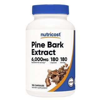 nutricost 松樹皮萃取膠囊 6000mg, 180顆, 1罐