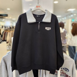 소이 안양점 **겨울** 블랙 에어쿠션 반오픈 카라 맨투맨티 @주니어@