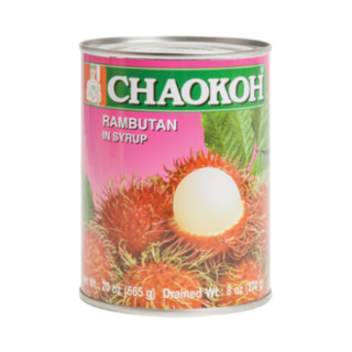 巧口Chaokoh 泰國 紅毛丹罐頭, 565g, 6個