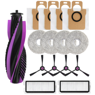 비브랜드 호환 jonr 존알 p20 pro 소모품, 1세트, 메인브러시 사이드브러시 물걸레 먼지봉투 필터 15pcs