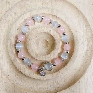 Sun_Plus 貓眼石手鍊 海藍寶 灰月光 水晶手飾 氣質百搭