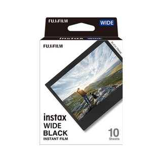 FUJIFILM instax WIDE BLACK 寬幅底片 (10張入) 橫幅底片, 1個, WideFilmblack寬幅底片黑邊