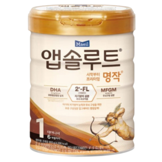 앱솔루트 명작 2FL 분유 1단계(0~6개월) 800g 1캔
