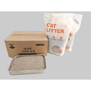 아신펫 A SHIN 벤토나이트 고양이모래 대용량 행사 응고력 15KG 먼지아웃, 딸기향, 2팩, 20L