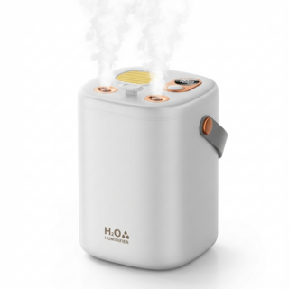 가정용 무소음 무선 가습기 침실 실내 사무실용 소형 대안개 가습기 2L, 흰색, SJ87-01