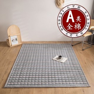 A類母嬰全棉兒童爬行墊 嬰兒爬爬墊 可折疊機洗 防滑 保暖 加厚, 1個, A紐約灰-A類母嬰級全棉180*200cm【A類全棉面料】