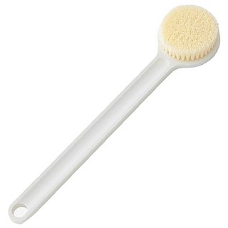 長柄洗澡刷 洗澡神器 去角質 沐浴刷 刷背 搓背 軟毛刷, 白, 1個, 1個裝