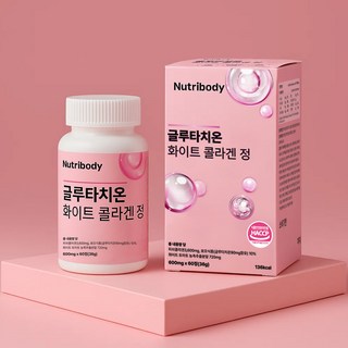 뉴트리바디 글루타치온 콜라겐 식약처 인증, 5개, 60정