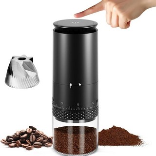 伊德萊斯 智能數顯電動咖啡磨豆機 五檔可調, 黑色, 1個, 400ml