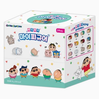 蠟筆小新 疊疊樂公仔 盲抽 24入組 盒玩 裝飾擺件, 1個, 一中盒24入 (數量請按24),有貨