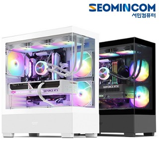 서민컴퓨터 윈도우 포함 조립컴퓨터 풀세트 조립PC 게이밍PC 게임용 컴퓨터 본체 롤 오버워치 피파 배그 배틀그라운드 펠월드 디아블로 데스크탑 고사양PC, 윈도우 11 홈, 1TB, 16GB, 라데온 RX 9060 XT, CF20 화이트