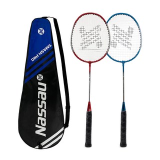 가벼운 낫소 배드민턴라켓 2p 1세트 초등학생 방과후 채 가방 세트, 라켓 2p+가방