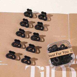 《杜達女孩》莫蘭迪磨砂編髮小抓夾 15款盒裝10入 糖果色髮夾 泫雅風髮夾 瀏海夾 邊夾鯊魚夾