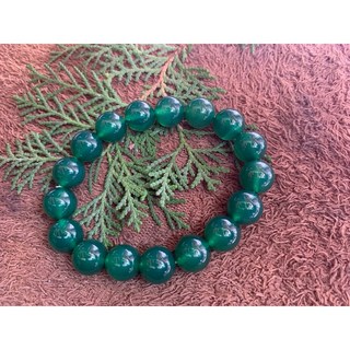 畫意坊 綠瑪瑙 手珠 手串 12mm, 1個, 12mm 17顆
