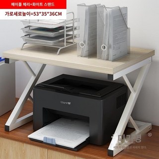인쇄기의 책상에있는 책상 화면의 컴퓨터는 고도 스토리지 랙 MS 15277C1739957