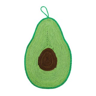 고양이 아보카도 벽걸이 발톱갈이 스크래쳐 매트 놀이 사이잘삼, 아보카도스크래쳐, 1개