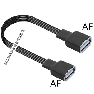 USB 연장 케이블 팔꿈치 90도 직각 실리콘 플랫 USB2.0 충전 데이터, 06 0.5M, 06 AF-AF