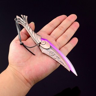 발로란트 신의 심판 칼 금속 모델 21cm, 무료 디스플레이 랙, O.18cm 청동 칼날 (칼집X)