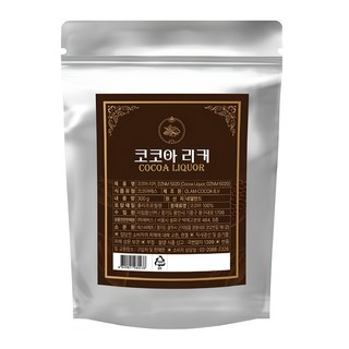 리커 카카오 다크초콜릿 코코아매스 100%, 300g, 1개