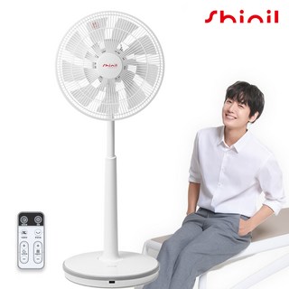 25년 최신형 신일 스탠드형 선풍기 18엽 써큘레이터 가정용 사무실용 키높이 화이트 & 그레이