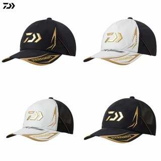 DAIWA釣魚帽，透氣遮陽Tournament釣魚帽，多款可選，舒適透氣, 黑 白