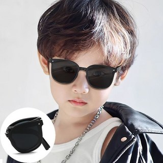 seoul show首爾秀 兒童可折疊輕量太陽眼鏡UV400墨鏡，時尚兒童太陽眼鏡，多款顏色可選，保護眼睛