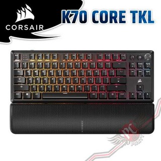 海盜船 CORSAIR K70 CORE 紅軸 RGB TKL 機械式無線鍵盤 PCPARTY, 詳見包裝, 詳見包裝