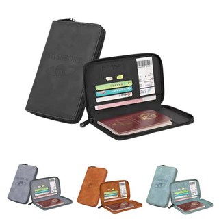 多功能拉鍊護照夾收納包