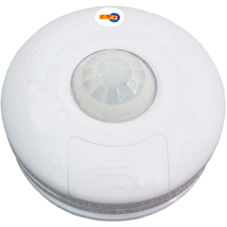 感應王 CY-127 吸頂式紅外線感應器 全電壓設計 可調時間/日夜/距離 樓梯/走廊/地下室適用, 1個