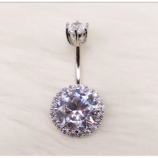 S2 現貨 s925純銀圓形肚臍環/肚臍釘，細針/粗針/短針多規格可選，展現您的個性魅力