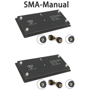 1/2/5PCS 메이플 무선 안테나 5.8G 17dBi 고이득 AAT/수동 SMA/RPSMA FPV 모니터 HD VTX 자동 추적기 HM30, 04 2PCS SMA-MANUAL, 01 CN