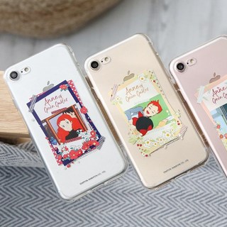 JNC 정품 빨강머리앤 프레임 투명 젤리 핸드폰 케이스 아이폰 15 14 플러스 프로 13 미니 프로 맥스 12 11 SE3 SE2 8 7 아이폰커버