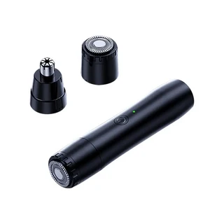 미니 전기 면도기 헤드 교체용 휴대용 남성용 습식 및 원형 회전식, 03 black