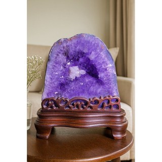 紫氣盈門 土型紫水晶洞 聚財納福 風水首選, 紫水晶