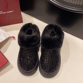 2025冬季新款厚底加厚保暖毛絨雪地靴女