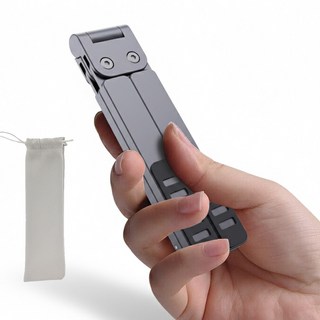 이노랩스 접이식 초경량 알루미늄 노트북 태블릿 거치대 + 전용 파우치, 1개, 메탈그레이