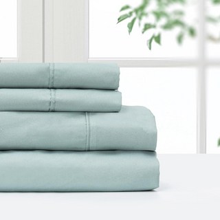 Pointehaven Bedding 트윈 엑스트라 침대 시트 세트 - 3피스 침구 100% 폴리에스터 극세사 매우 부드럽고 관리가 쉬운 리넨 통기성 딥 포켓 소프트 (트윈, 세이지