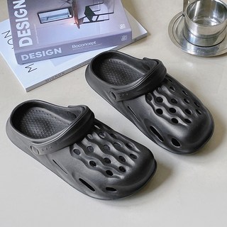 CROCS 남녀 공용 크록스 슬리퍼 커플 EVA 발편한 아쿠아 샌들 (실내화 사무실 겸용 경량 방수)