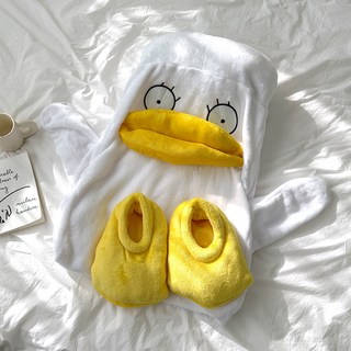 이지유 극세사 코스튬 수면 잠옷 캐릭터 카피바라 팬더 오리 동물 로브 원피스 파자마