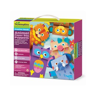 4M 04672 주니어 STEAM 종이백 퍼펫, 1개