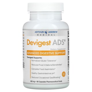 Arthur Andrew Medical 데비게스트 ADS 어드밴스 다이제티브 서포트 400 mg 90 정, 성인남녀공용, 분말, 1개, 90정