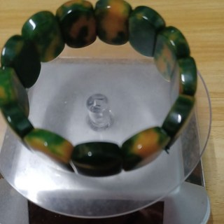 玉化綠舒俱來手排 精選石材 平衡身心靈 簡約時尚 提升個人魅力, 1個