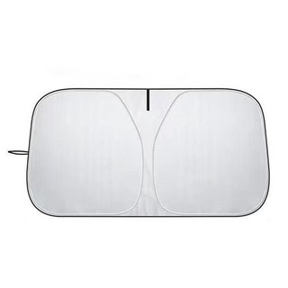 汽車遮陽擋 擋風玻璃隔熱遮陽板, 【升級鈦銀款】前擋風玻璃, 1個