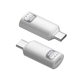 ibits MDD Lightning轉TypeC耳機轉接頭 45W快充 支援通話數據 蘋果15 16適用, 白色, 1個, 32.6mm