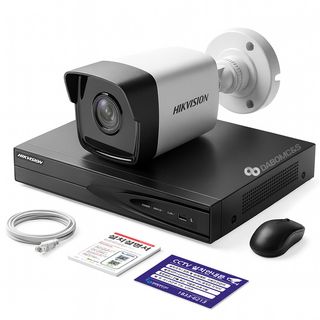 세계1위 하이크비전 400만화소 IP 카메라 녹화기 풀세트 PoE 지원 방범용 CCTV 자가설치 패키지, 실외카메라 4대, HDD X, 1개