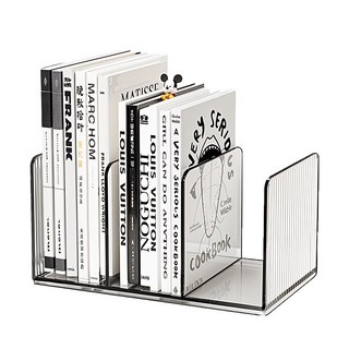 오브젝트리 데스크테리어 투명 북엔드 책상 책꽂이, 클리어