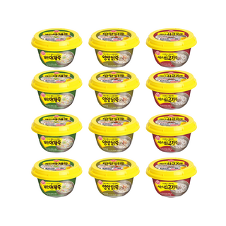 오뚜기 죽 3종 각 4개 새송이쇠고기+영양닭+계랸야채, 6세트