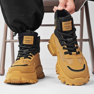 ANYOU 남자 하이탑 키높이 운동화 워커화 아웃도어 등산화